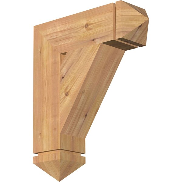 Ekena Millwork Traditional Arts & Crafts Smooth Bracket, Western Red Cedar, 5 1/2"W x 20"D x 24"H BKT06X20X24TRA03SWR - main
